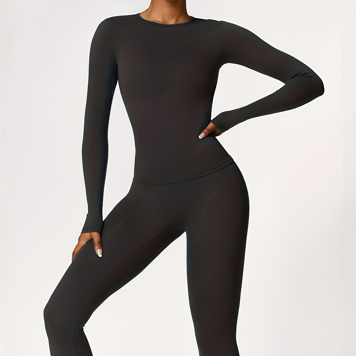 Yoga In Fitness - Nauwsluitend yogapak, slank, lang mouwloos, voor