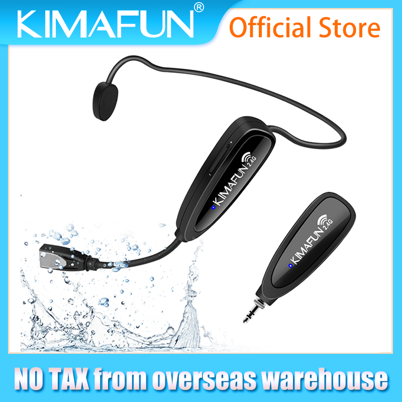 Yoga And Fitness Instructor - KIMAFUN 2.4G draadloze fitnessmicrofoon, lichtgewicht Secure-Fit