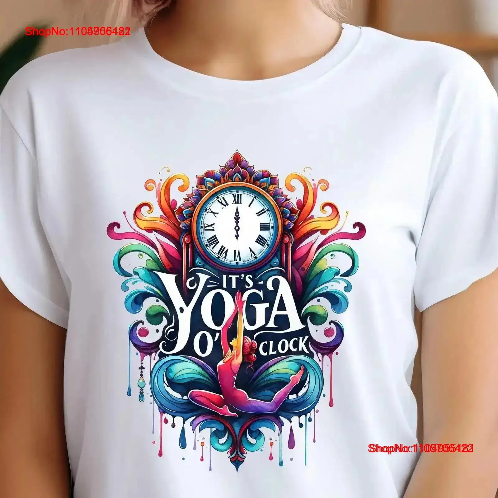 Yoga And Fitness Instructor - Yoga T-shirt Het is O'Clock Meditation