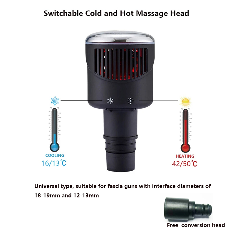 Vibration Massage Gun - Nieuwe Warmte-Koude Fascia Pistool Massage Hoofd