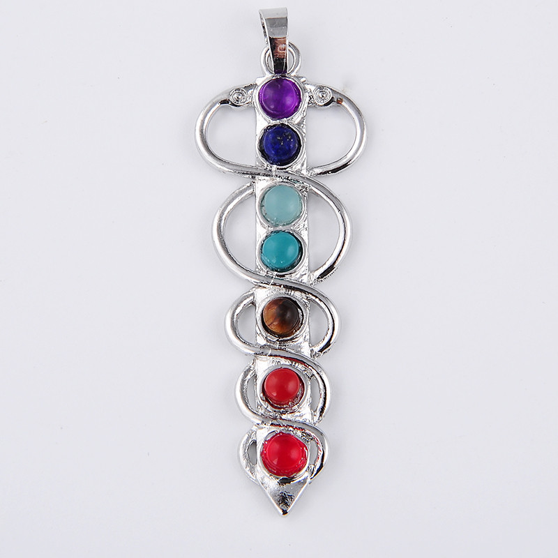 7 Chakra Stone Ketting Hanger  - Yoga Health & Fitness Center recensie en prijs