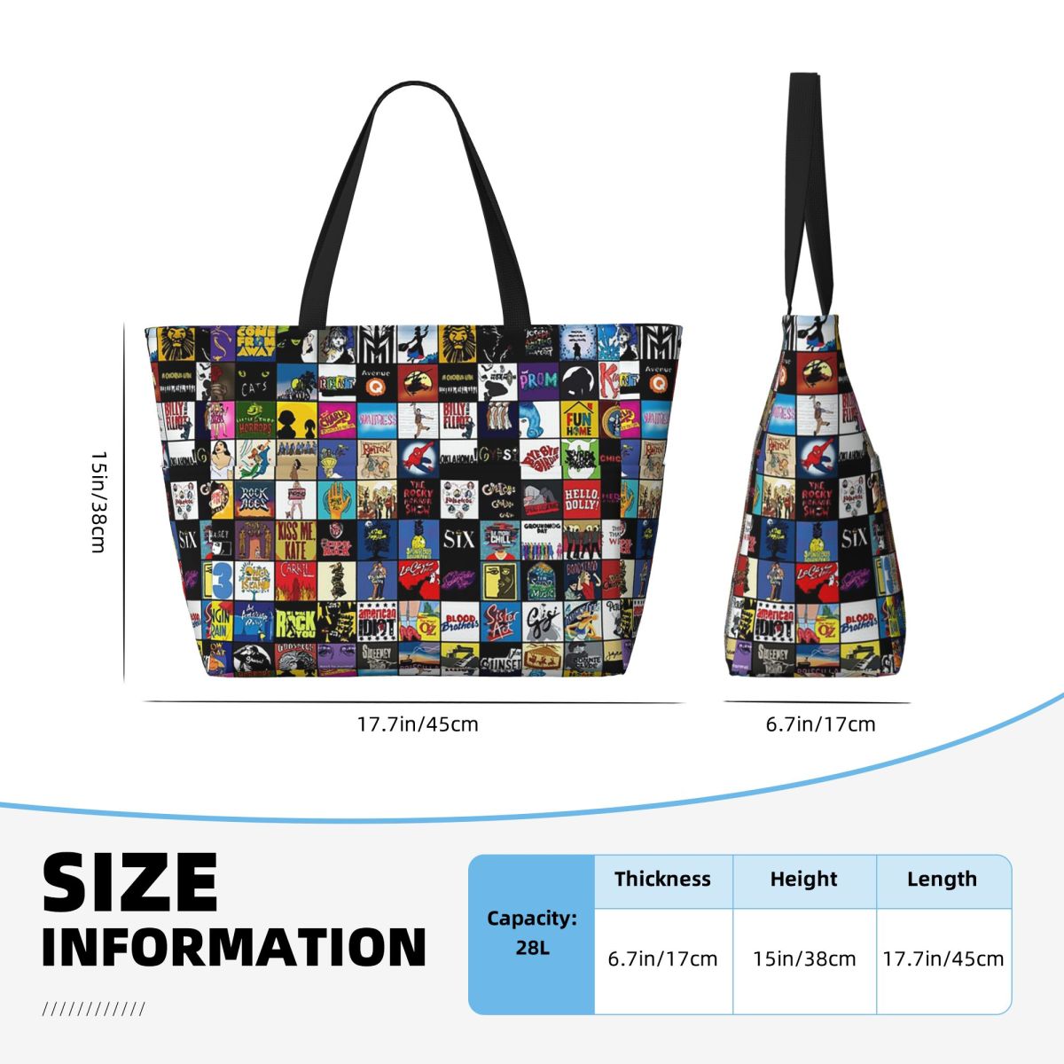 Broadway Musical Theater Logo' - Yoga Fitness Tote recensie en prijs