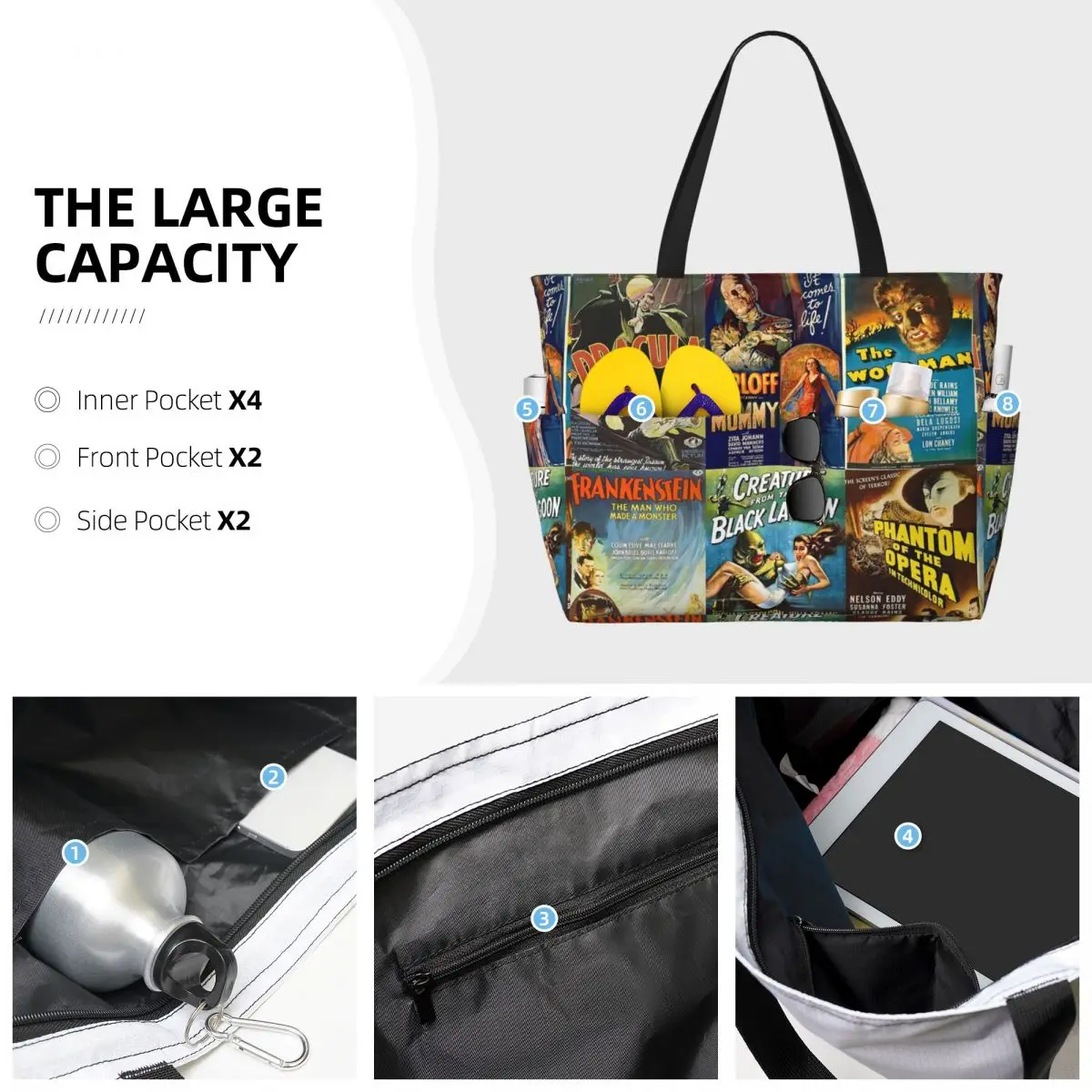 Universal Monsters Strandtas S - Yoga Fitness Tote recensie en prijs