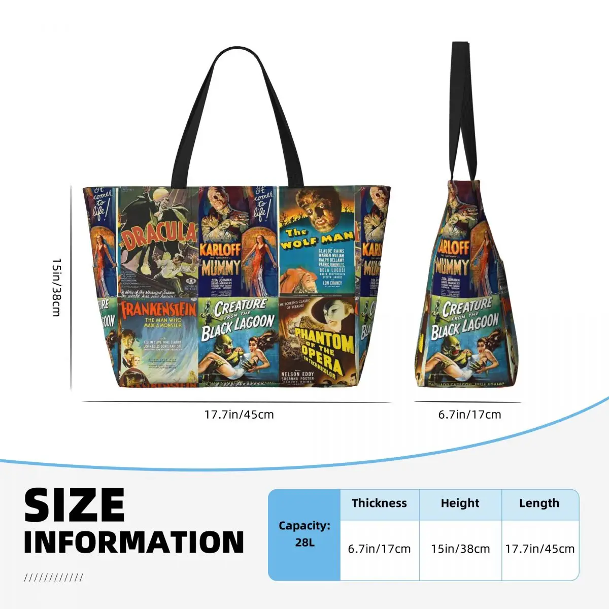 Universal Monsters Strandtas S - Yoga Fitness Tote recensie en prijs