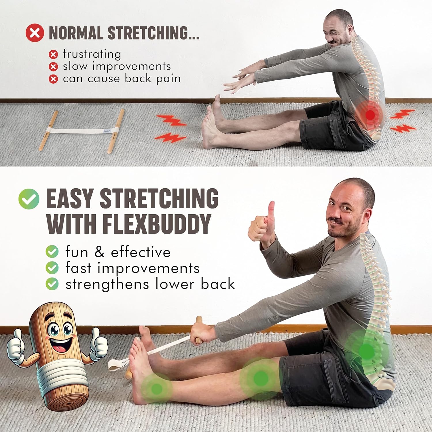 Hamstring-strekker, verstelbar - Yoga In Fitness recensie en prijs