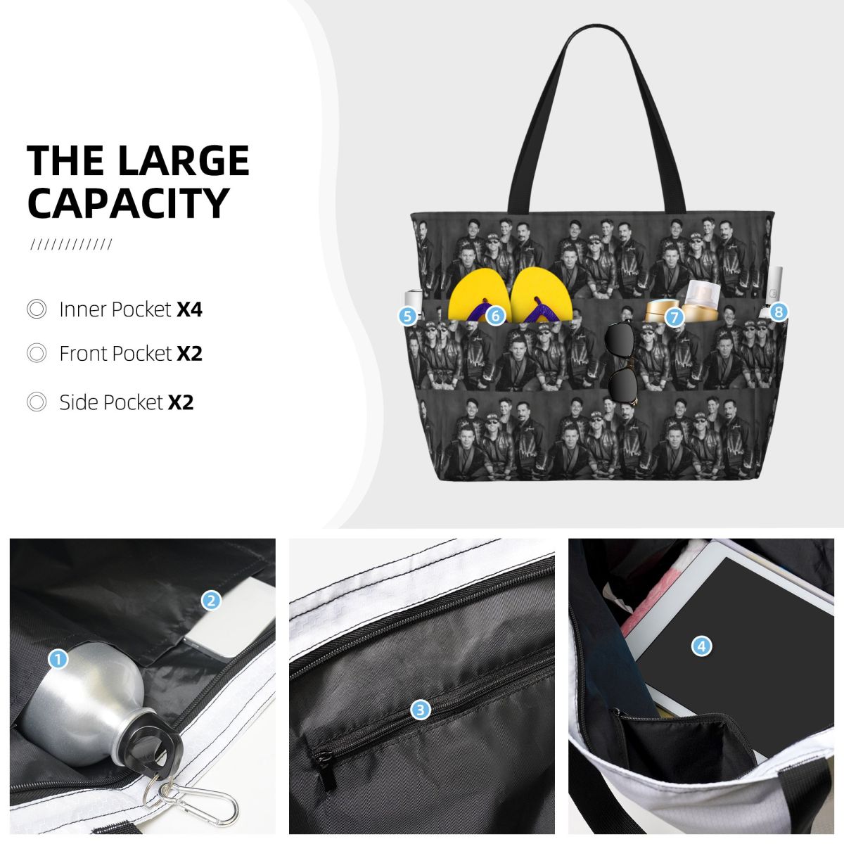 Nieuwe Kids On The Block Band  - Yoga Fitness Tote recensie en prijs