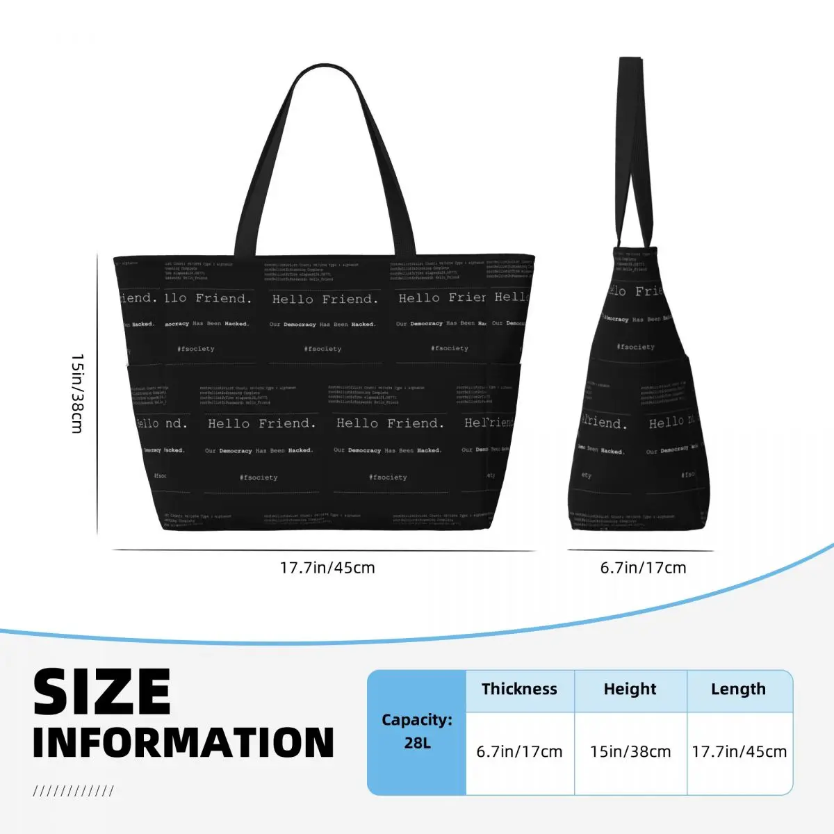 Mr Robot Hello Friend Fsociety - Yoga Fitness Tote recensie en prijs