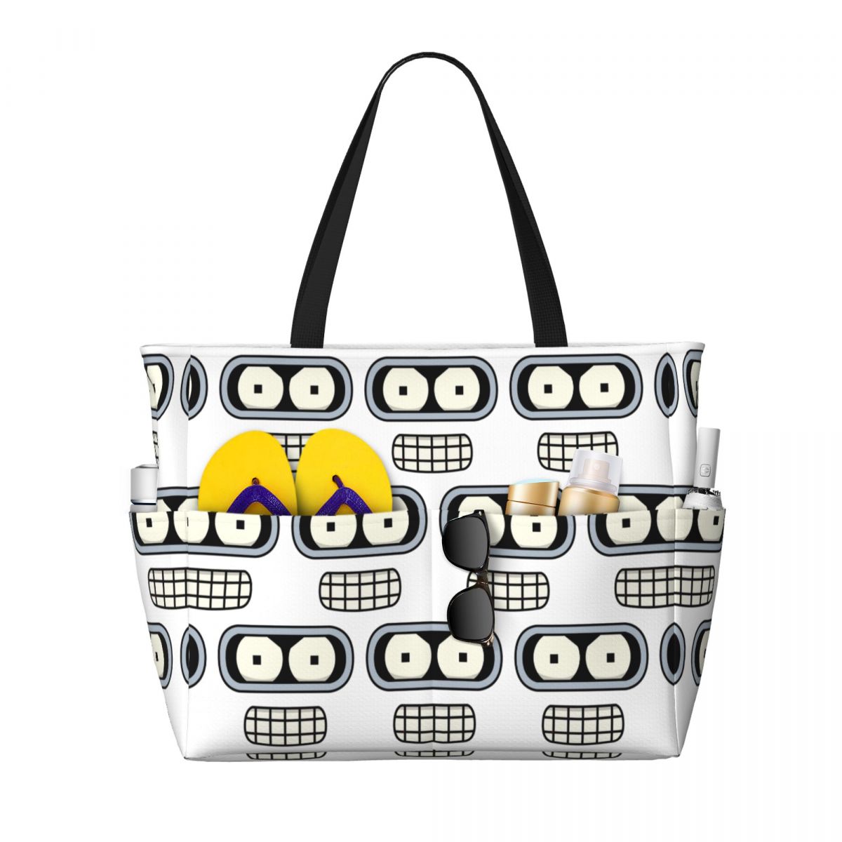 Bender's Face Strand Tote Bag  - Yoga Fitness Tote recensie en prijs