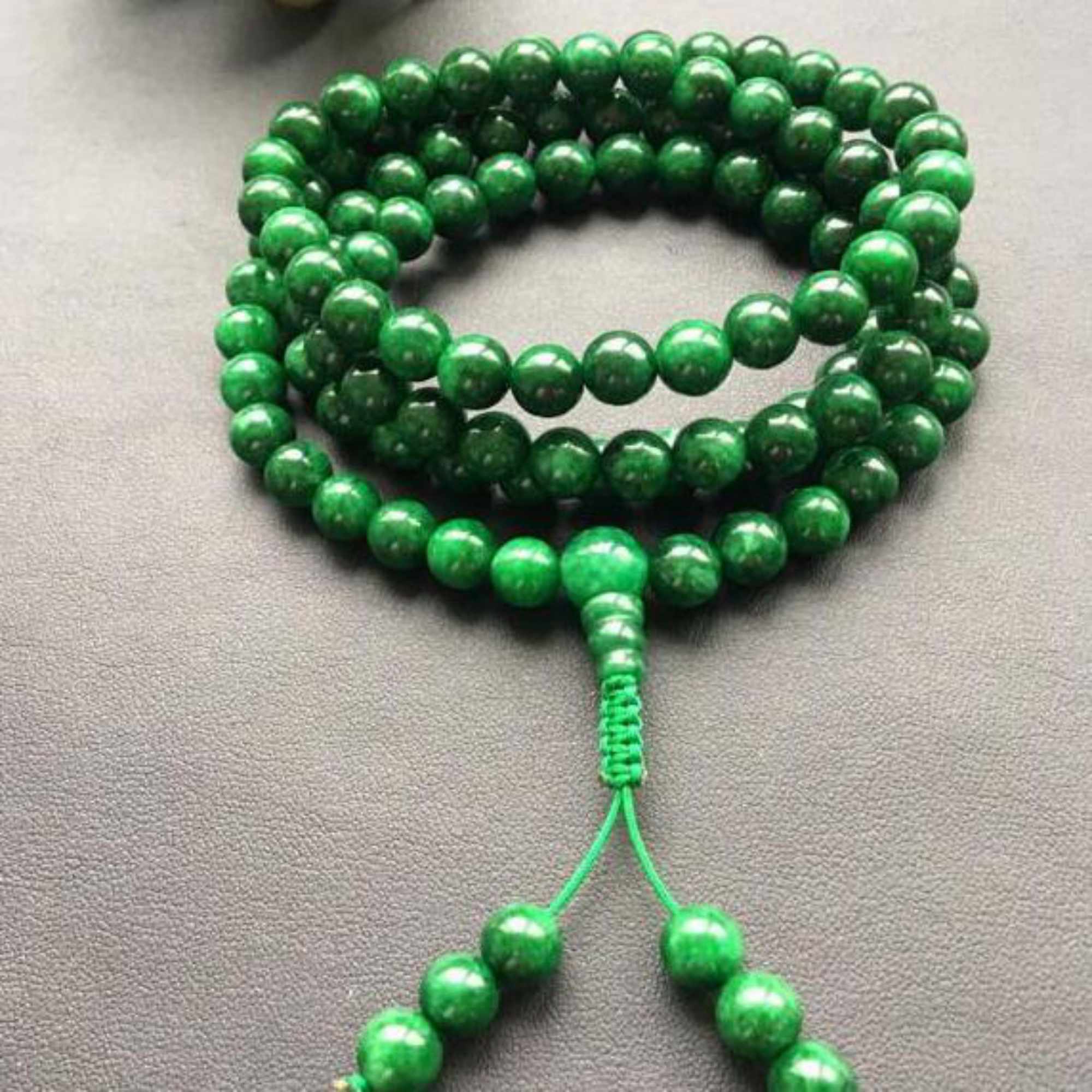 6Mm 108 Natuurlijke Groene Jad - Yoga Health & Fitness Center recensie en prijs