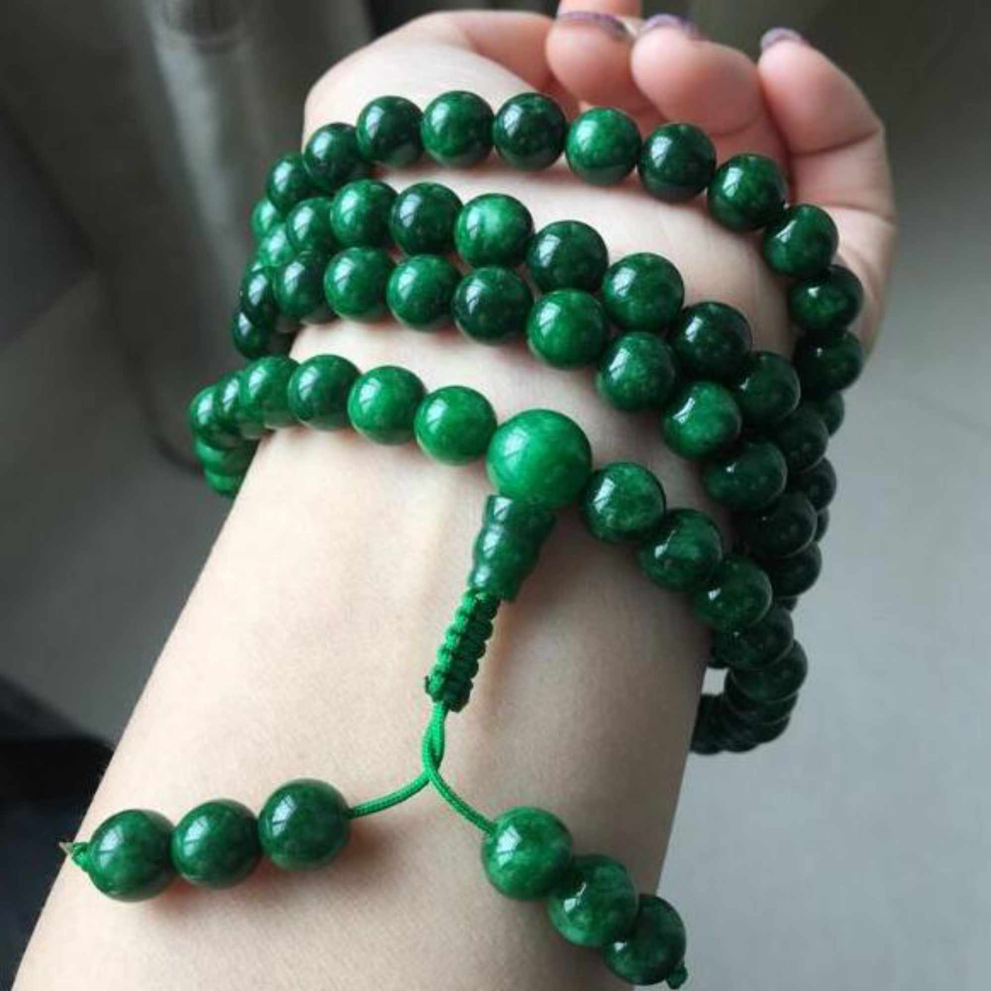 6Mm 108 Natuurlijke Groene Jad - Yoga Health & Fitness Center recensie en prijs