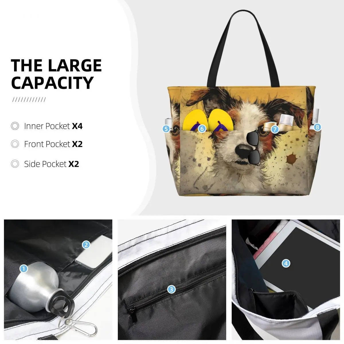 Hond Jack Russell Terrier Stra - Yoga Fitness Tote recensie en prijs