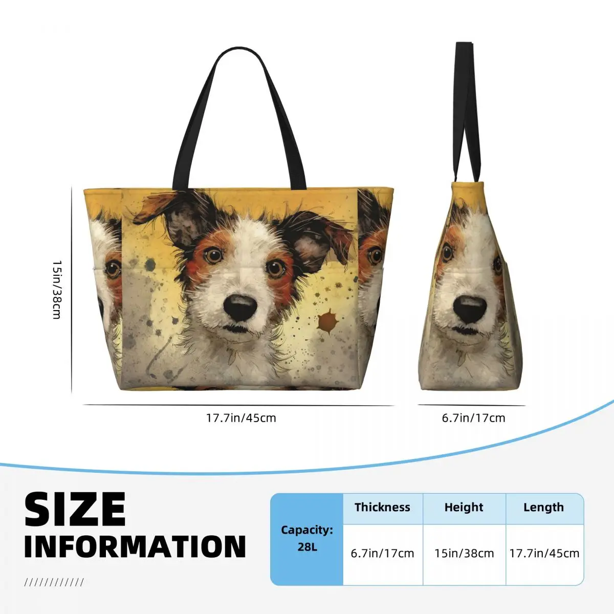 Hond Jack Russell Terrier Stra - Yoga Fitness Tote recensie en prijs
