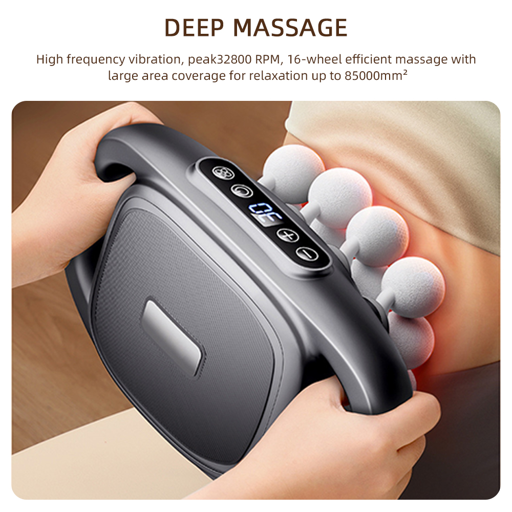 16-Head Fascia Gun Hoogfrequen - Vibration Massage Gun recensie en prijs