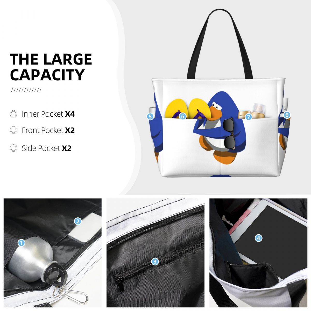 Club Penguin BOI Strandtas Spo - Yoga Fitness Tote recensie en prijs
