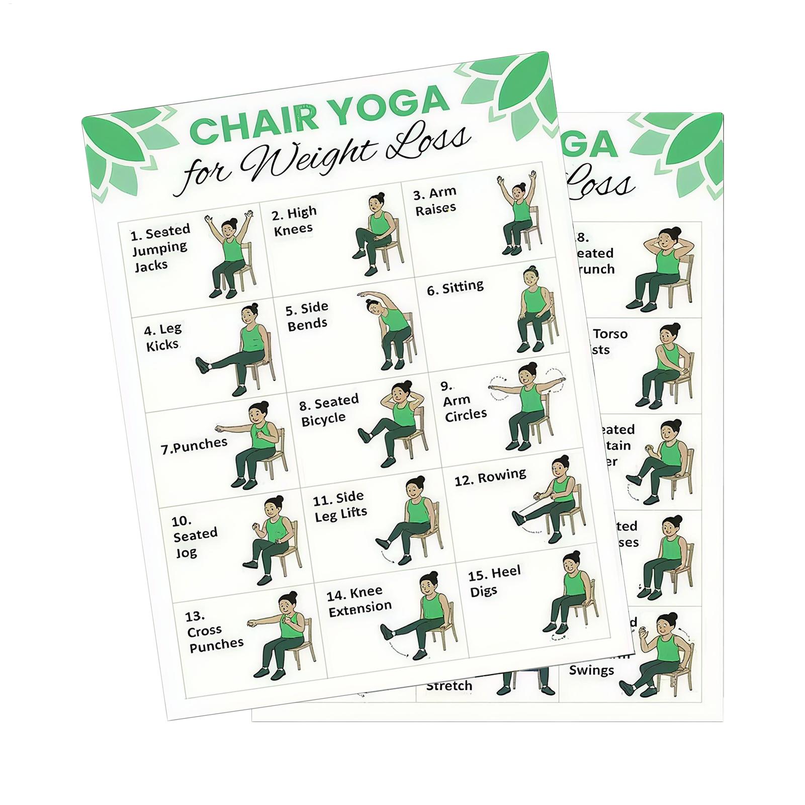 2 stuks yogaposter, thuisoefen - Yoga Health & Fitness Center recensie en prijs