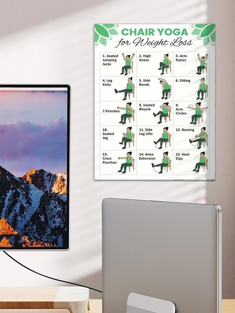 2 stuks yogaposter, thuisoefen - Yoga Health & Fitness Center recensie en prijs