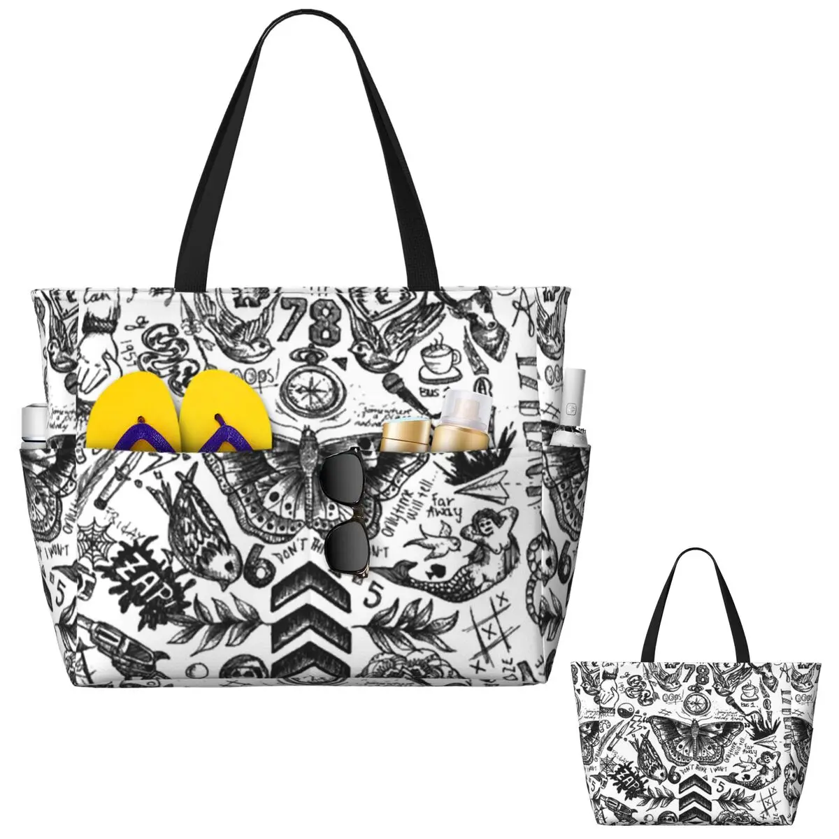 One Direction - Tattoos Beach  - Yoga Fitness Tote recensie en prijs