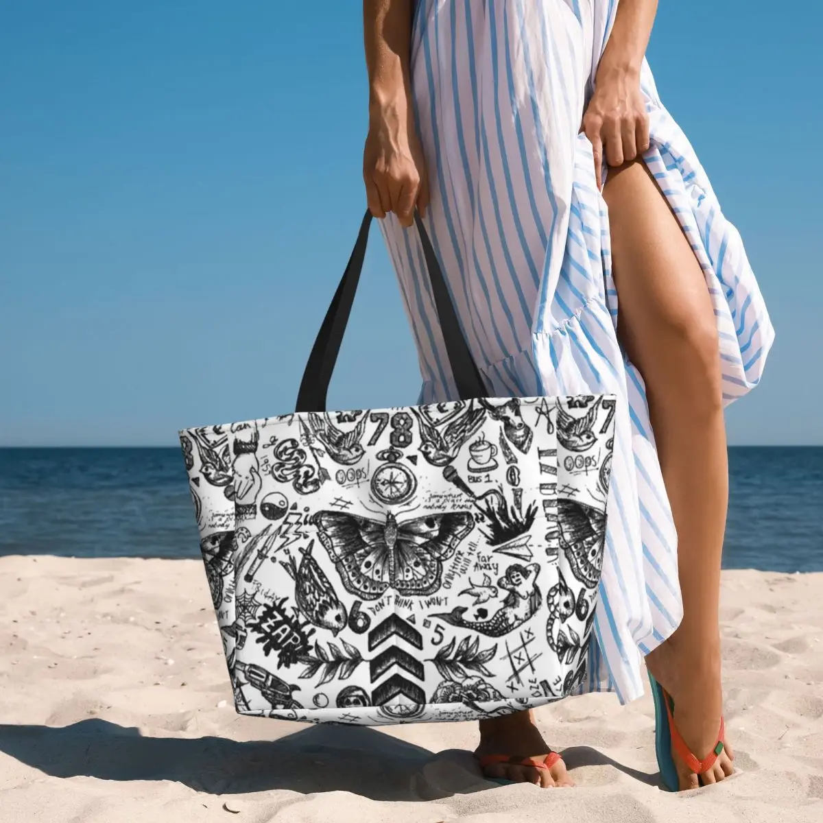 One Direction - Tattoos Beach  - Yoga Fitness Tote recensie en prijs